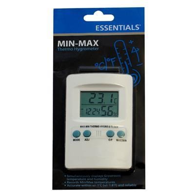 Essentials Digital Min-Max Thermo Hygrometer - Homegro Depot