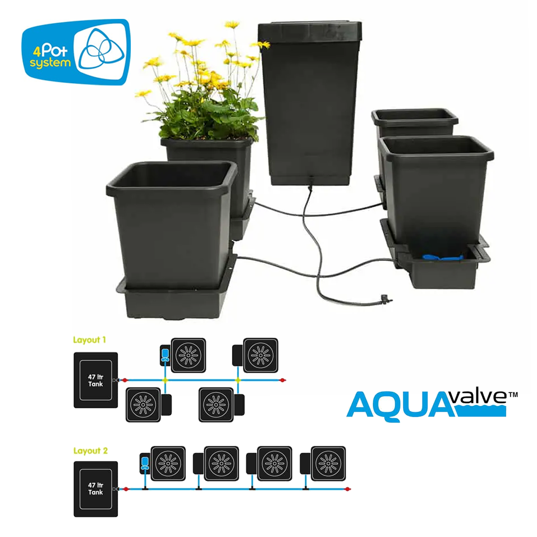 Rhs Auto Pot Autopot FlexiPot 4 Pot System | Autopot Plant Growing Kit | Homegro Depot