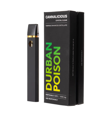 Cannalicious Disposable Vape 1ml - Durban Poison