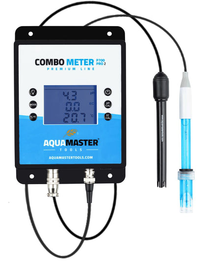 AquaMaster P700 Pro 2 Combo Meter - pH, EC, CF, PPM, temp