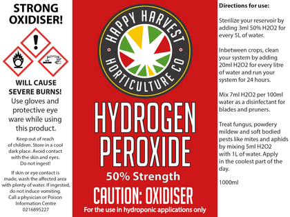 happy harvest h202 hydrogen peroxide 